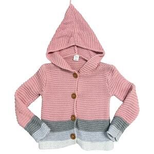Nordstrom Baby Hooded Knit Sweater Cardigan | 12M